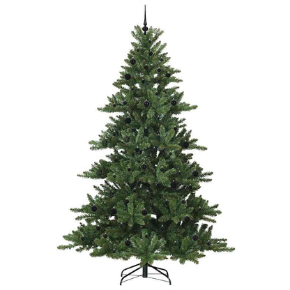 vidaXL Künstlicher klappbarer Weihnachtsbaum Grün 240 cm PVC und Stahl