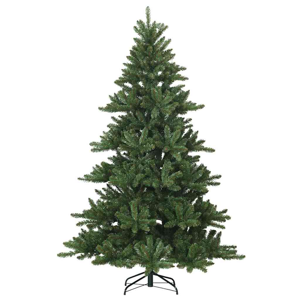 vidaXL Künstlicher klappbarer Weihnachtsbaum Grün 240 cm PVC und Stahl