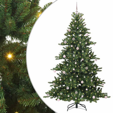 vidaXL Künstlicher klappbarer Weihnachtsbaum Grün 240 cm PVC und Stahl