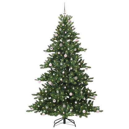 vidaXL Künstlicher klappbarer Weihnachtsbaum Grün 240 cm PVC und Stahl