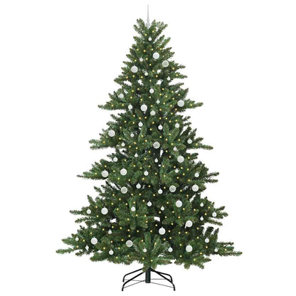 vidaXL Künstlicher klappbarer Weihnachtsbaum Grün 240 cm PVC und Stahl