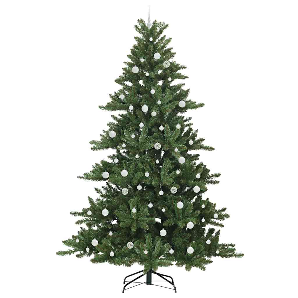 vidaXL Künstlicher klappbarer Weihnachtsbaum Grün 240 cm PVC und Stahl