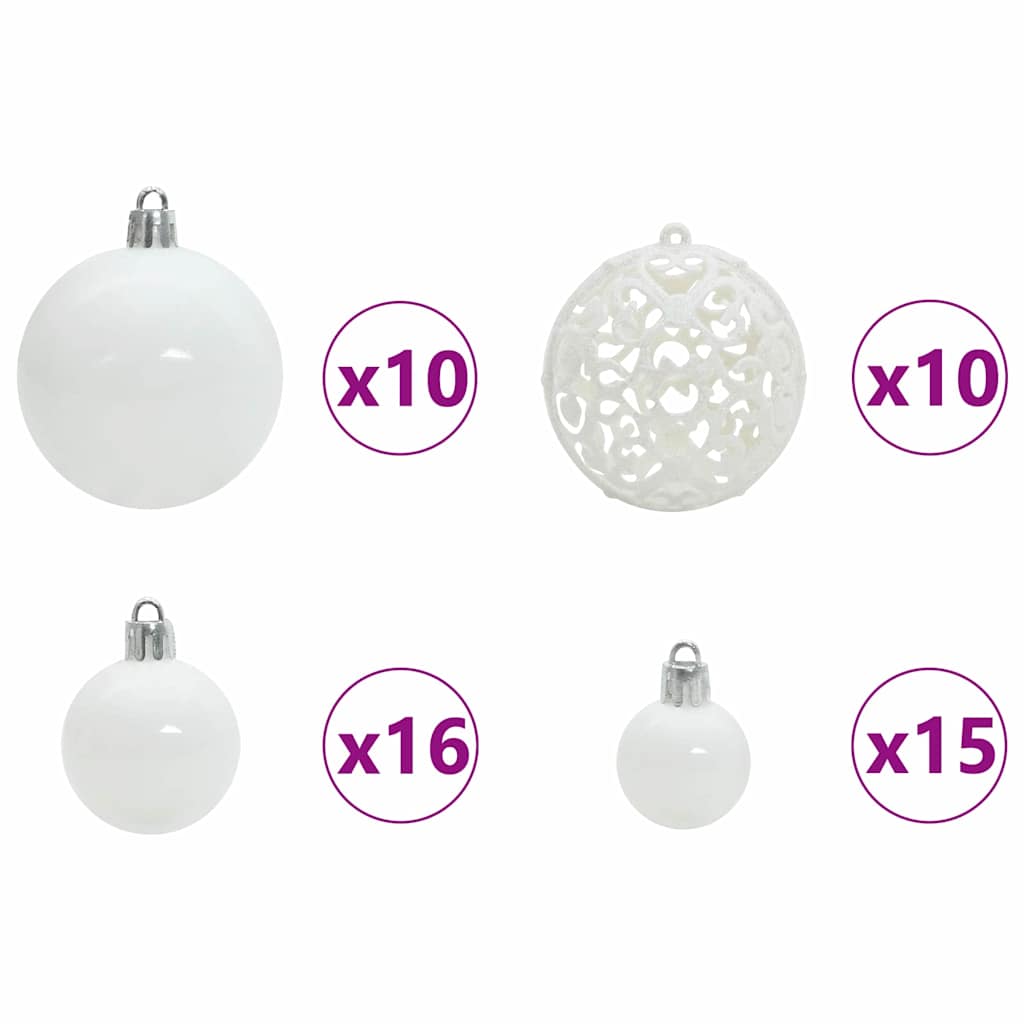 vidaXL Künstlicher klappbarer Weihnachtsbaum Grün 240 cm PVC und Stahl