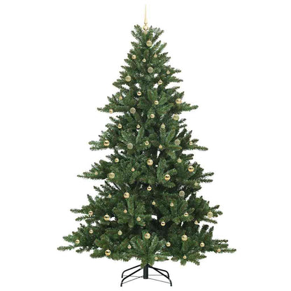 vidaXL Künstlicher klappbarer Weihnachtsbaum Grün 240 cm PVC und Stahl
