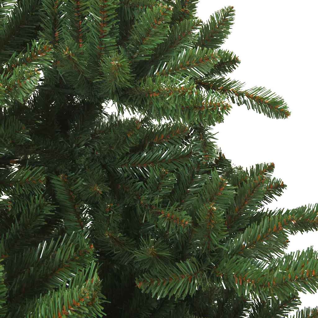 vidaXL Künstlicher klappbarer Weihnachtsbaum Grün 240 cm PVC und Stahl