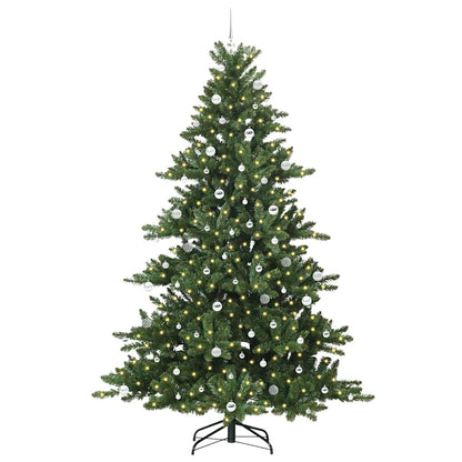 vidaXL Künstlicher klappbarer Weihnachtsbaum Grün 240 cm PVC und Stahl
