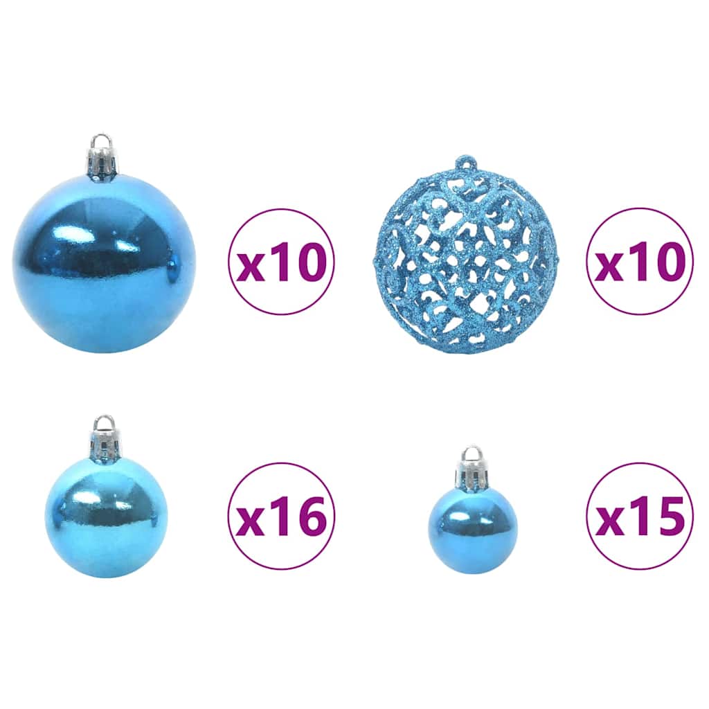 vidaXL Künstlicher klappbarer Weihnachtsbaum Grün 240 cm PVC und Stahl