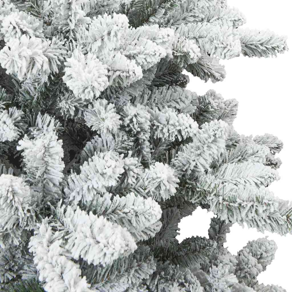 vidaXL Künstlicher klappbarer Weihnachtsbaum Weiß 150 cm PVC und Stahl