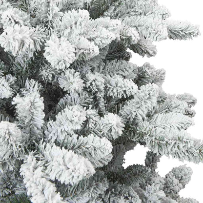 vidaXL Künstlicher klappbarer Weihnachtsbaum Weiß 150 cm PVC und Stahl