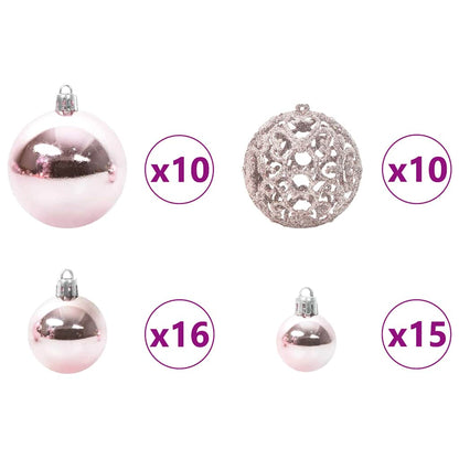 vidaXL Künstlicher klappbarer Weihnachtsbaum Weiß 180 cm PVC und Stahl