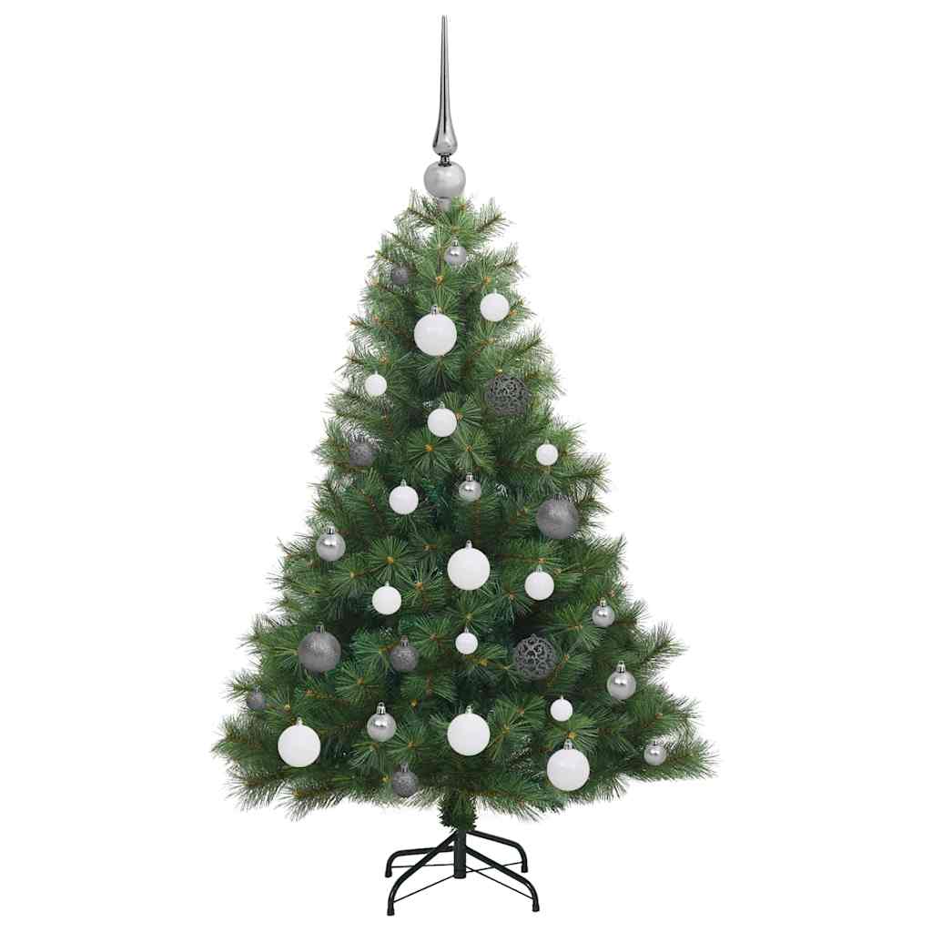 vidaXL Künstlicher Weihnachtsbaum mit 150 LEDs Grün 120 cm PE und PVC