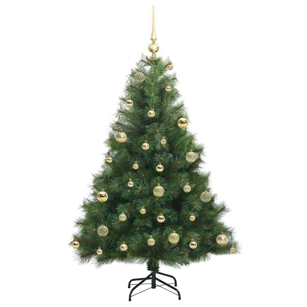 vidaXL Künstlicher Weihnachtsbaum mit 150 LEDs Grün 120 cm PE und PVC