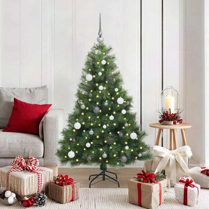 vidaXL Sapin de Noël artificiel avec 150 LED Vert 150 cm PE et PVC