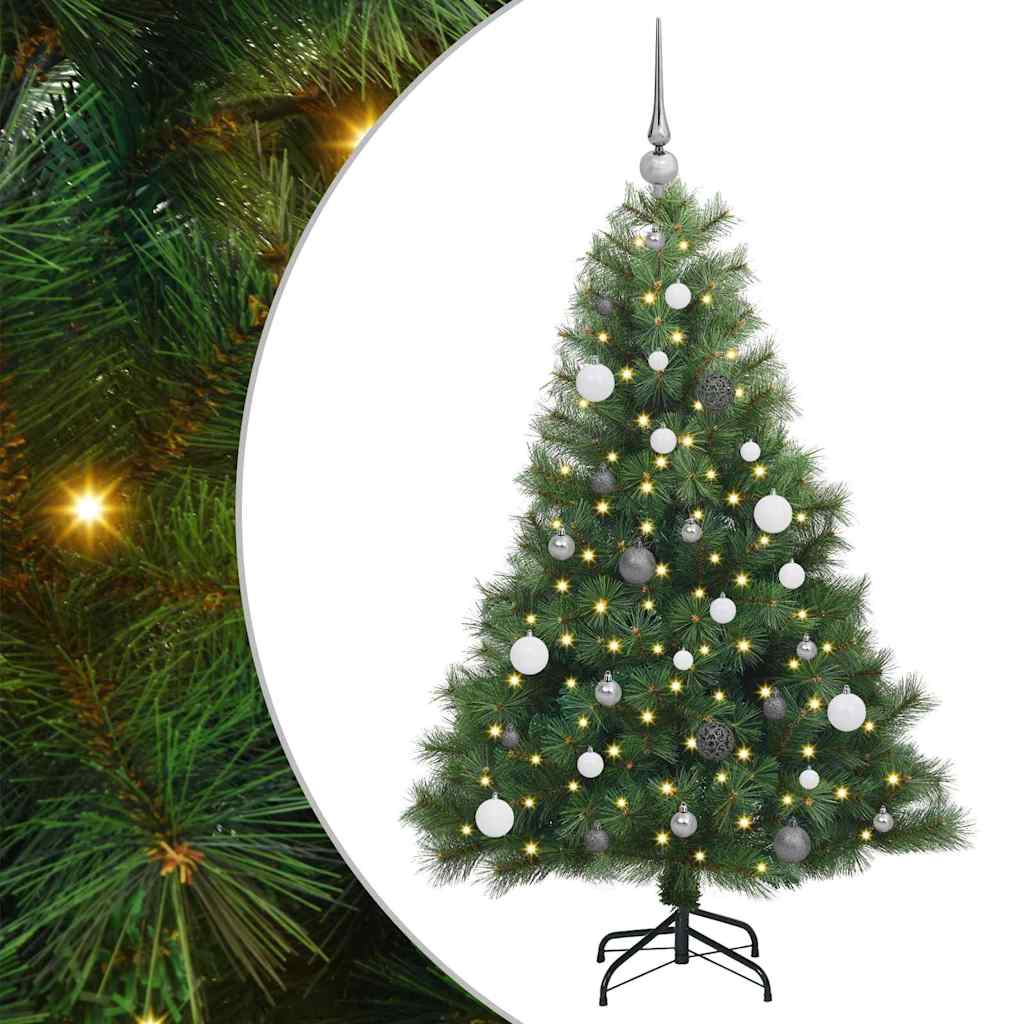 vidaXL Sapin de Noël artificiel avec 150 LED Vert 150 cm PE et PVC