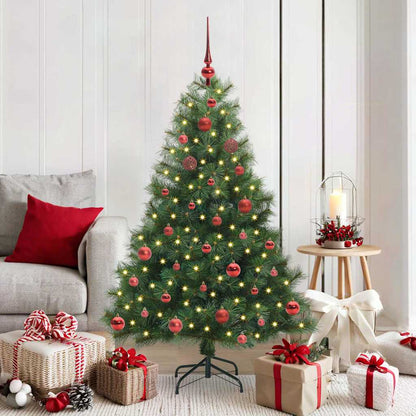 vidaXL Künstlicher Weihnachtsbaum mit 150 LEDs Grün 150 cm PE und PVC