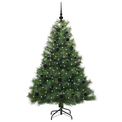 vidaXL Künstlicher Weihnachtsbaum mit 150 LEDs Grün 150 cm PE und PVC