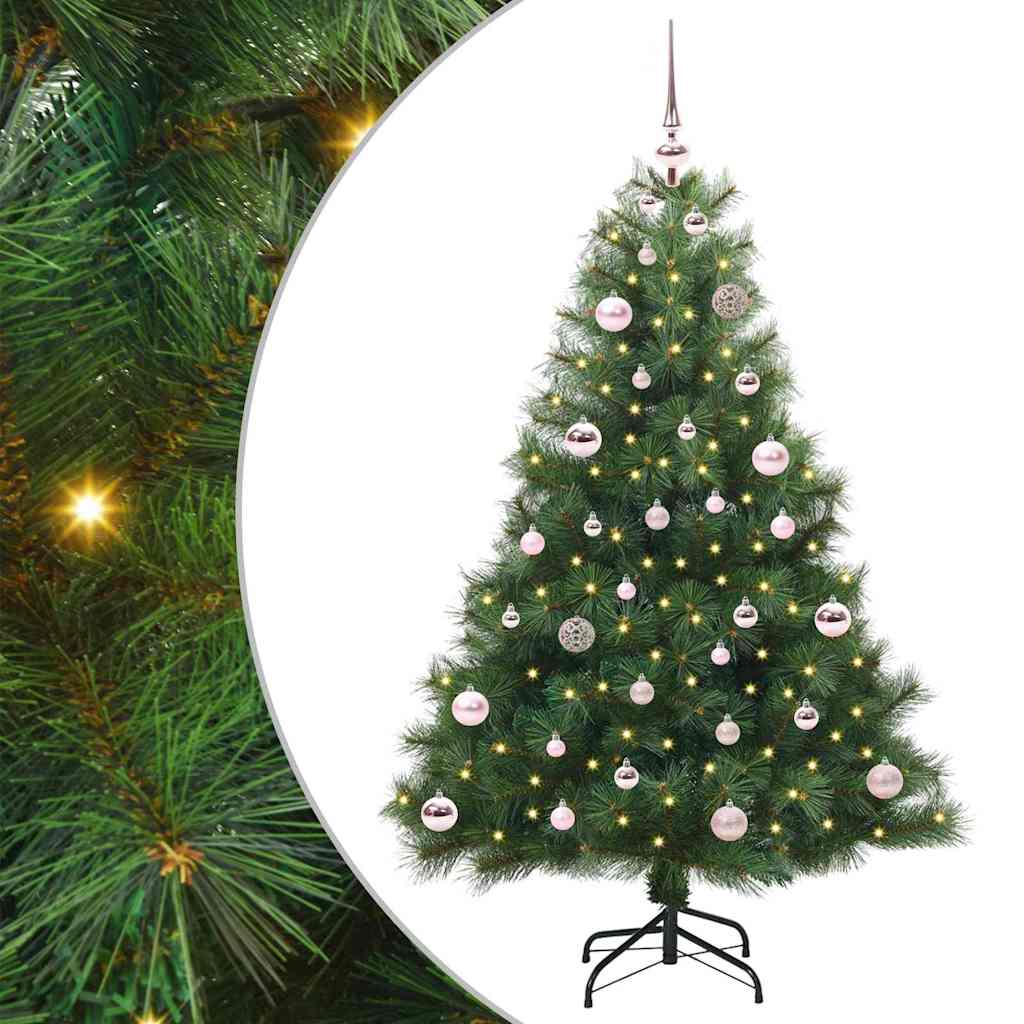 vidaXL Künstlicher Weihnachtsbaum mit 150 LEDs Grün 150 cm PE und PVC
