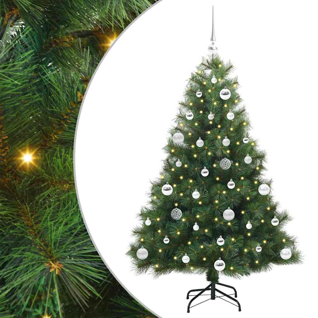 vidaXL Sapin de Noël artificiel avec 150 LED Vert 150 cm PE et PVC