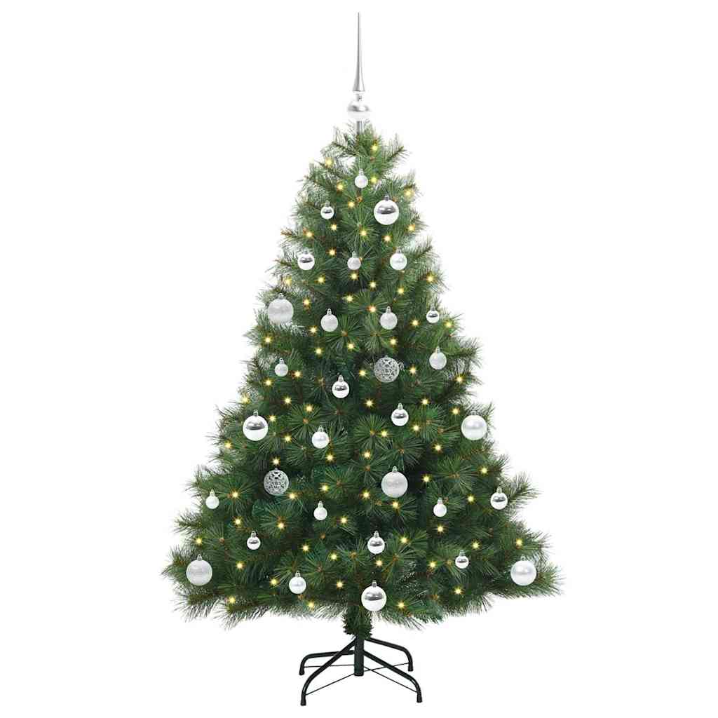 vidaXL Sapin de Noël artificiel avec 150 LED Vert 150 cm PE et PVC