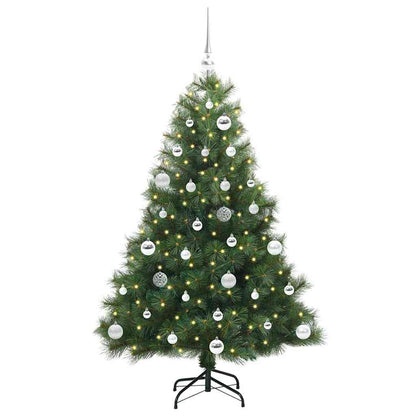 vidaXL Sapin de Noël artificiel avec 150 LED Vert 150 cm PE et PVC