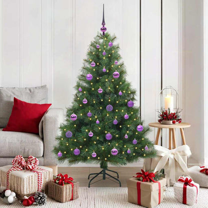 vidaXL Künstlicher Weihnachtsbaum mit 150 LEDs Grün 150 cm PE und PVC