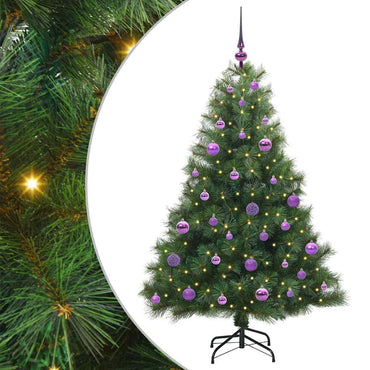 vidaXL Künstlicher Weihnachtsbaum mit 150 LEDs Grün 150 cm PE und PVC