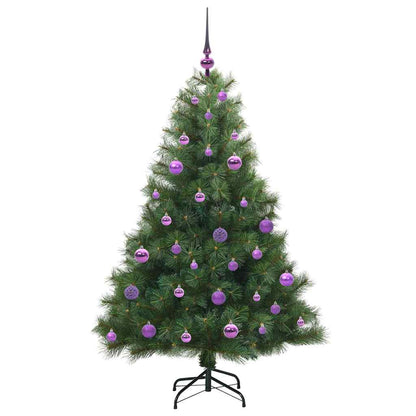 vidaXL Künstlicher Weihnachtsbaum mit 150 LEDs Grün 150 cm PE und PVC