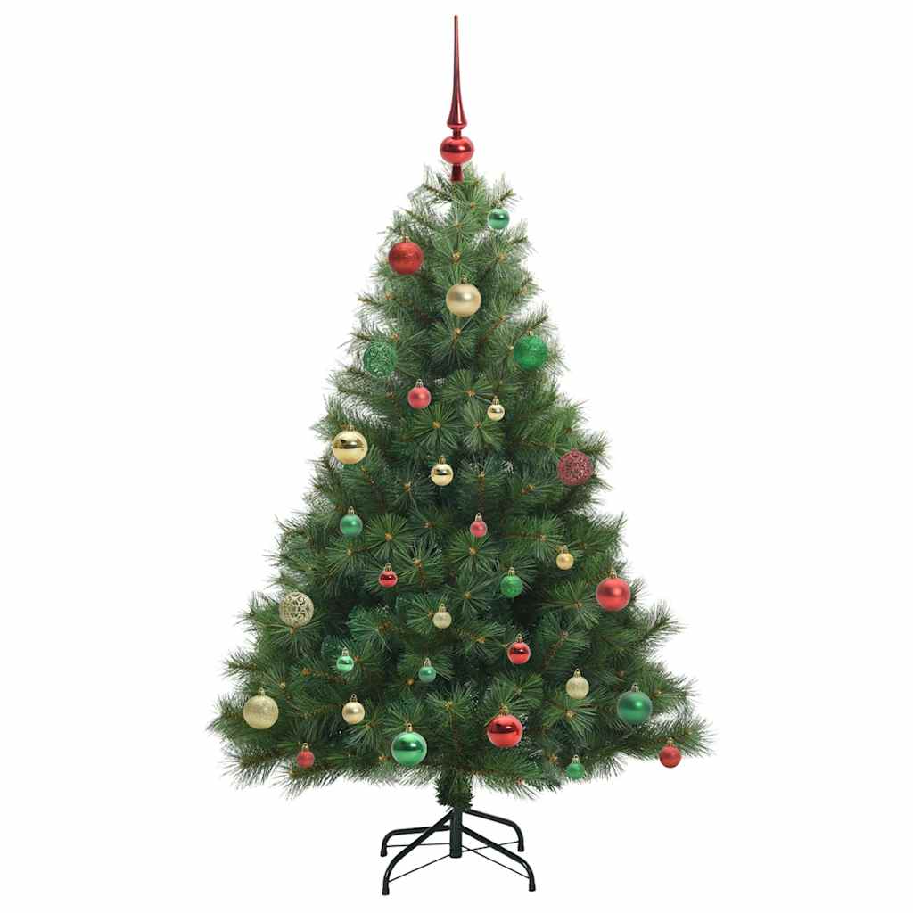 vidaXL Künstlicher Weihnachtsbaum mit 150 LEDs Grün 150 cm PE und PVC