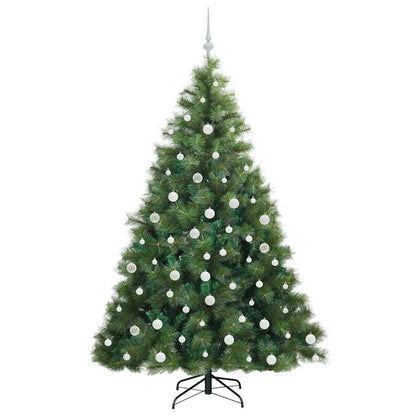 Künstlicher Weihnachtsbaum mit 300 LEDs Grün 180 cm PE und PVC