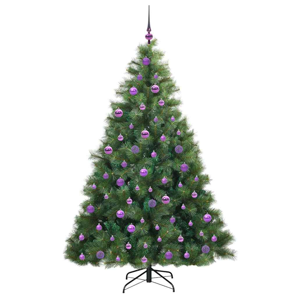 vidaXL Künstlicher Weihnachtsbaum mit 300 LEDs Grün 180 cm PE und PVC