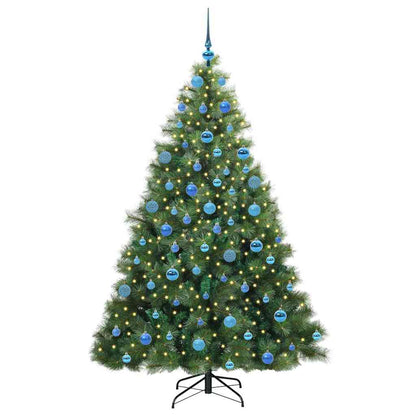 vidaXL Künstlicher Weihnachtsbaum mit 300 LEDs Grün 180 cm PE und PVC