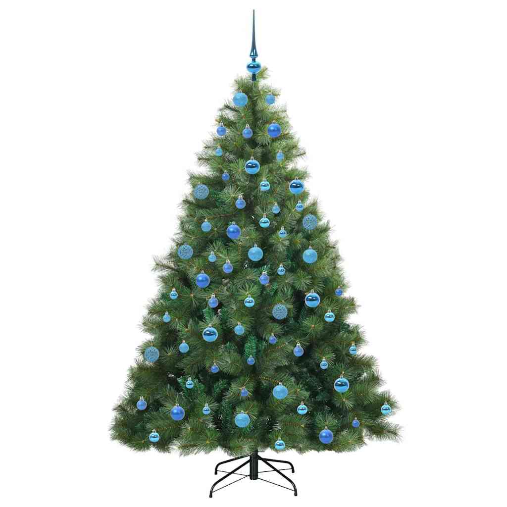 vidaXL Künstlicher Weihnachtsbaum mit 300 LEDs Grün 180 cm PE und PVC