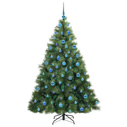 vidaXL Künstlicher Weihnachtsbaum mit 300 LEDs Grün 180 cm PE und PVC