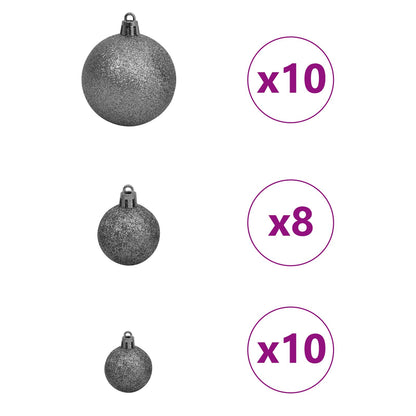 vidaXL Künstlicher Weihnachtsbaum mit 300 LEDs Grün 210 cm PE und PVC