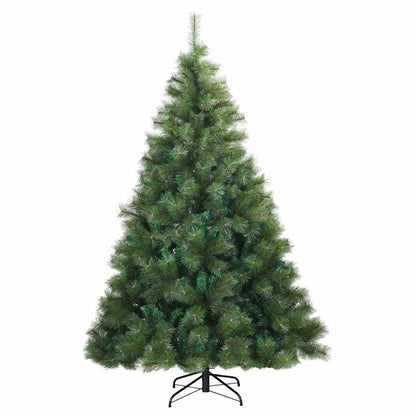 vidaXL Künstlicher Weihnachtsbaum mit 300 LEDs Grün 210 cm PE und PVC