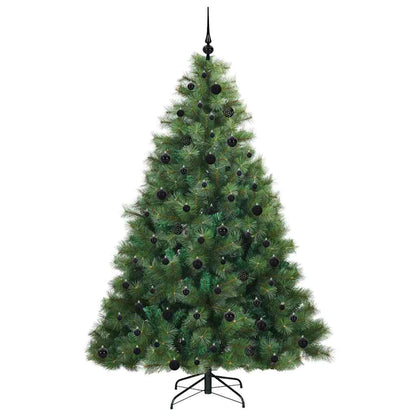 vidaXL Künstlicher Weihnachtsbaum mit 300 LEDs Grün 210 cm PE und PVC