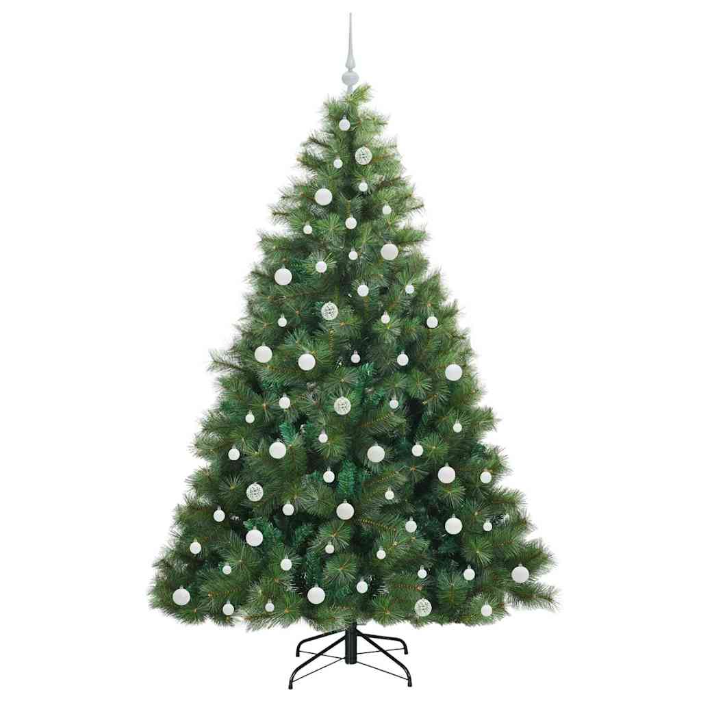 vidaXL Künstlicher Weihnachtsbaum mit 300 LEDs Grün 210 cm PE und PVC