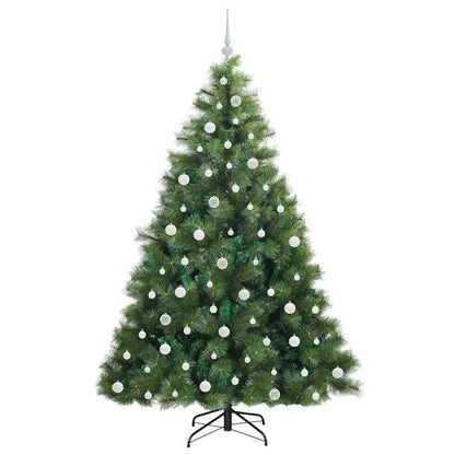 vidaXL Künstlicher Weihnachtsbaum mit 300 LEDs Grün 210 cm PE und PVC