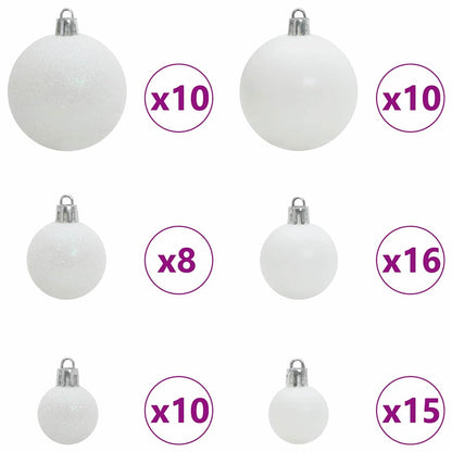 vidaXL Künstlicher Weihnachtsbaum mit 300 LEDs Grün 210 cm PE und PVC