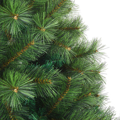 vidaXL Künstlicher Weihnachtsbaum mit 300 LEDs Grün 210 cm PE und PVC