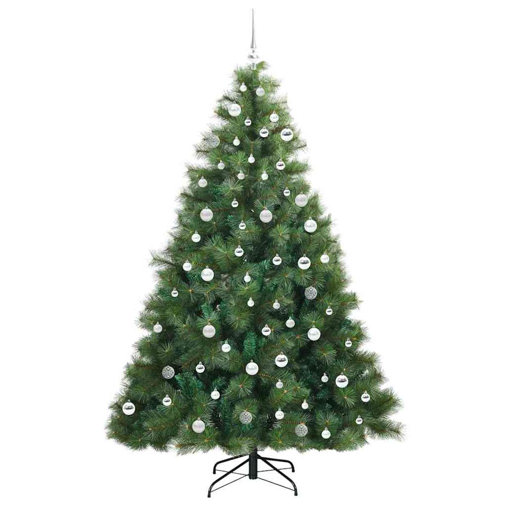 vidaXL Künstlicher Weihnachtsbaum mit 300 LEDs Grün 210 cm PE und PVC