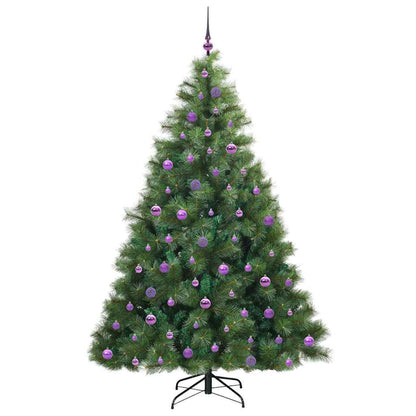 vidaXL Künstlicher Weihnachtsbaum mit 300 LEDs Grün 210 cm PE und PVC