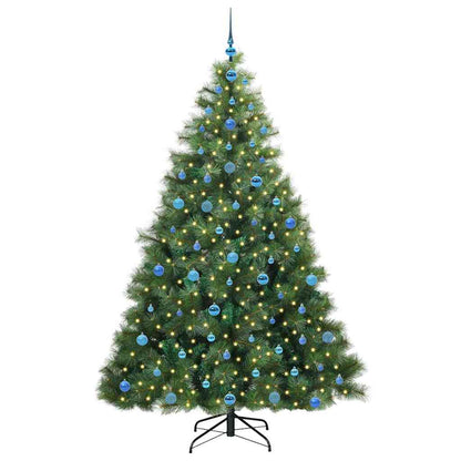 vidaXL Künstlicher Weihnachtsbaum mit 300 LEDs Grün 210 cm PE und PVC