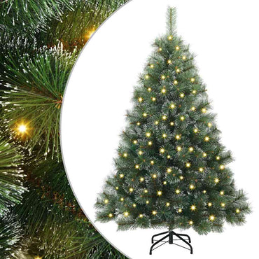 vidaXL Künstlicher Weihnachtsbaum mit 150 LEDs Grün 150 cm PE und PVC