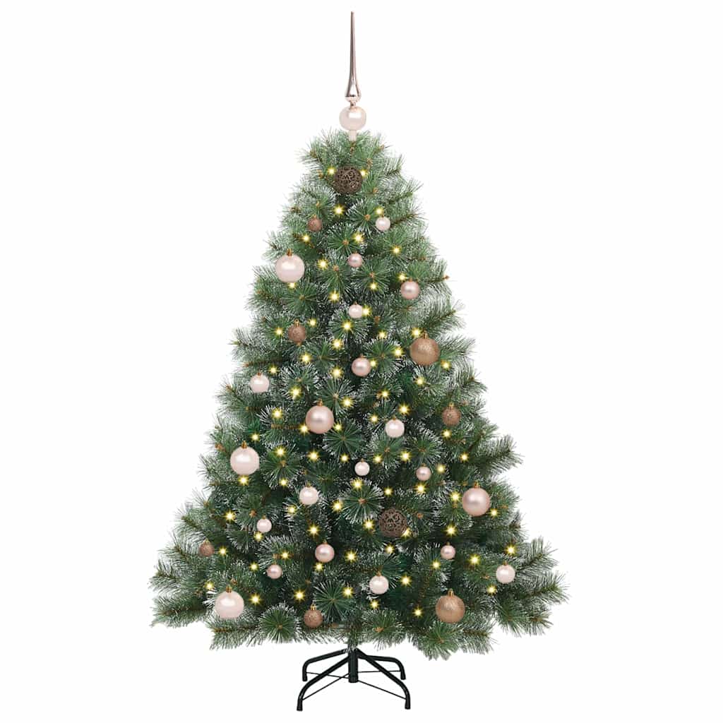 vidaXL Künstlicher Weihnachtsbaum mit 150 LEDs Grün 150 cm PE und PVC
