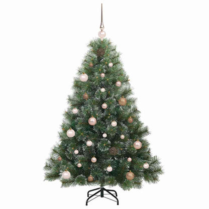 vidaXL Künstlicher Weihnachtsbaum mit 150 LEDs Grün 150 cm PE und PVC