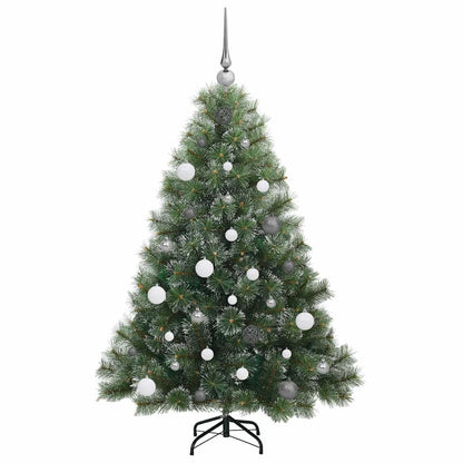 vidaXL Künstlicher Weihnachtsbaum mit 150 LEDs Grün 150 cm PE und PVC