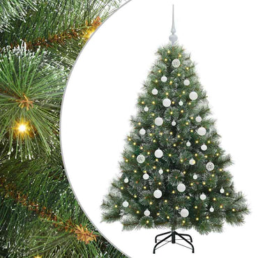vidaXL Sapin de Noël artificiel avec 150 LED Vert 150 cm PE et PVC