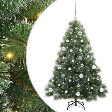 vidaXL Sapin de Noël artificiel avec 150 LED Vert 150 cm PE et PVC