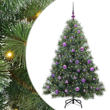 vidaXL Sapin de Noël artificiel avec 150 LED Vert 150 cm PE et PVC